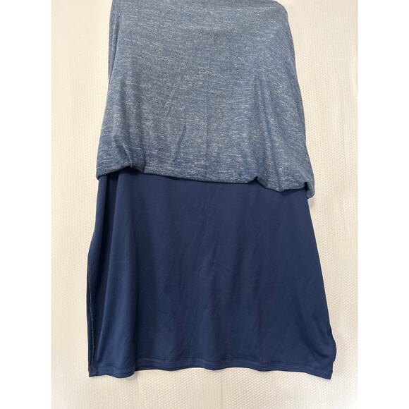 Liz Claiborne Women Plus Blue Gray Ombre Knit Pencil Midi Bodycon Skirt Size 2XL - Picture 7 of 9